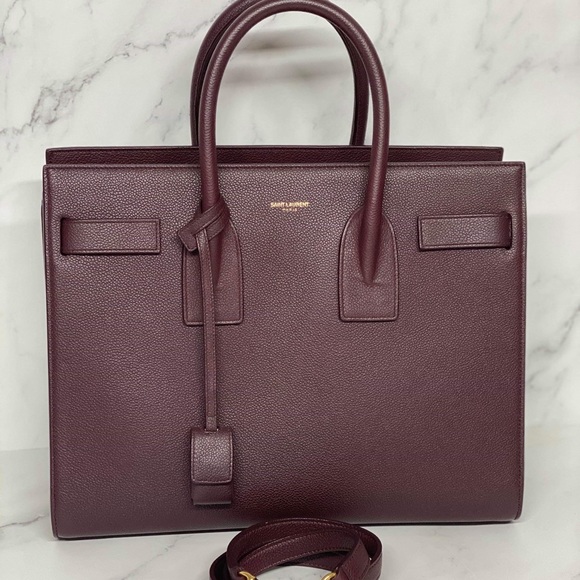 Saint Lauren sac de jour small , burgundy - Picture 6 of 7